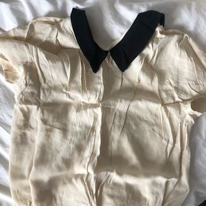 Sunday Best top with black collar